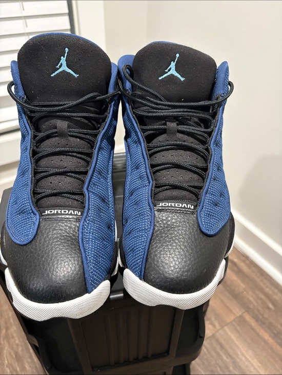 Jordan Other - Jordan Black & Royal Blue High-Top Basketball Sneakers